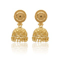 Classic Gold-Tone Filigree Jhumka Earrings
